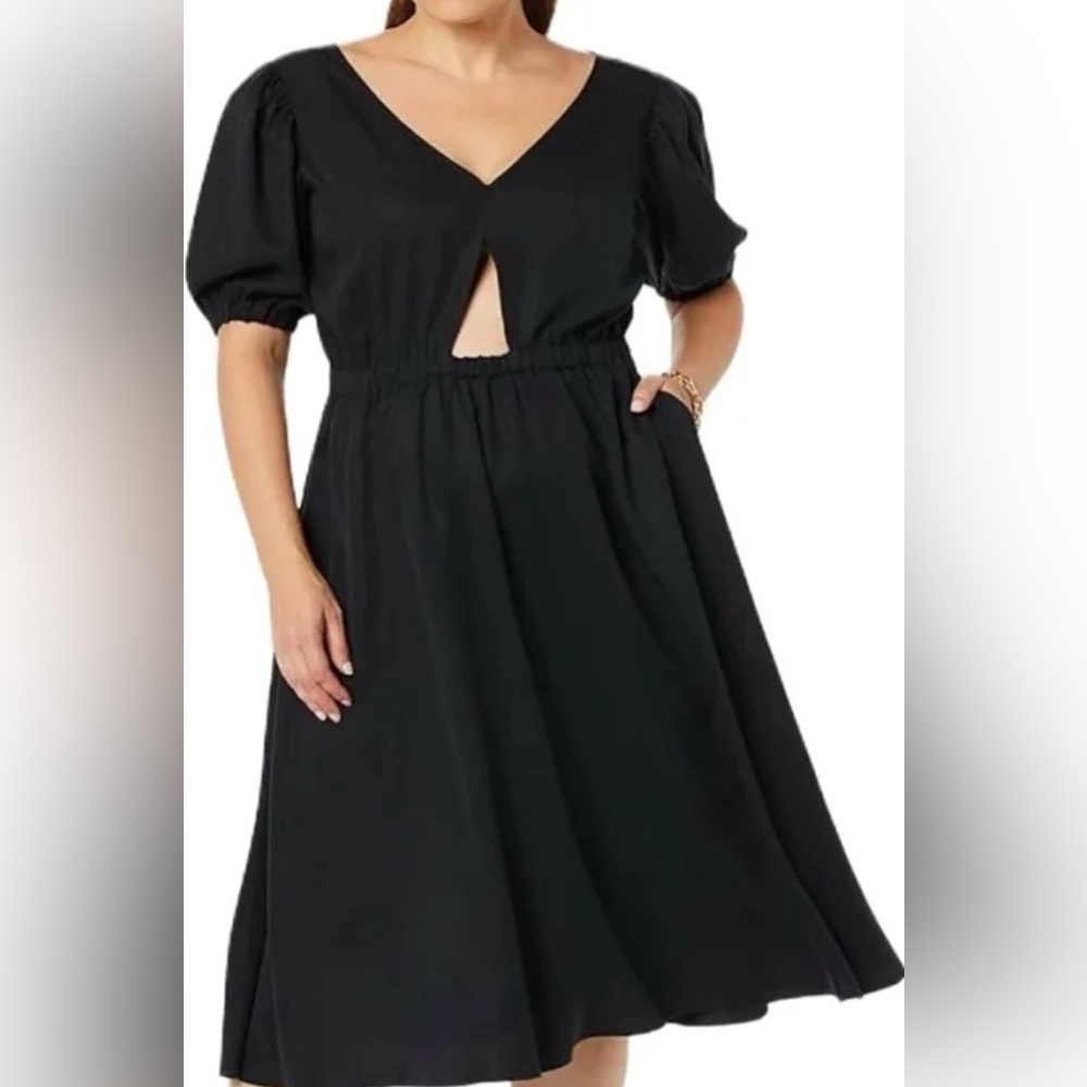 🆕 Terea by Andrea Pitter Midi Dress with Puff Sleeves